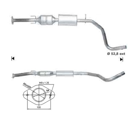 Fiat STILO 1.9TD JTD 1910 cc 59 Kw / 80 cv 192A3.000 Magnaflow C