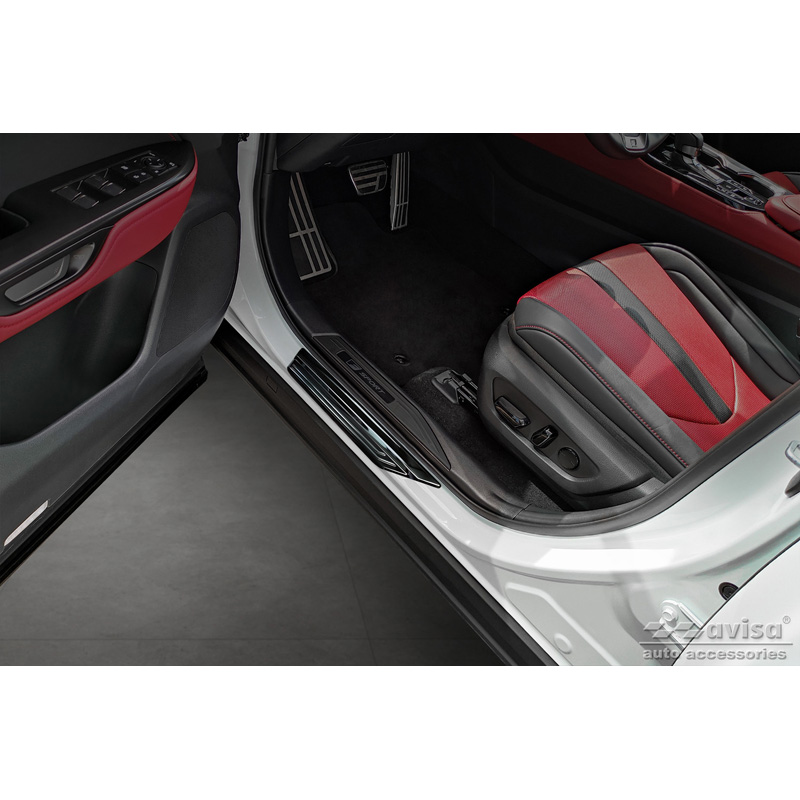 Zwart RVS Instaplijsten  Lexus NX II 2021- 'Lines' - 4-delig