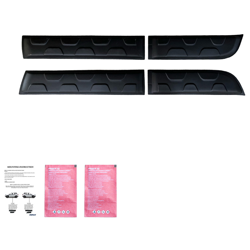 Deurpanelen  Dacia Duster I 2010-2017 (Off-Road) (zonder Duster markering) - Matzwart