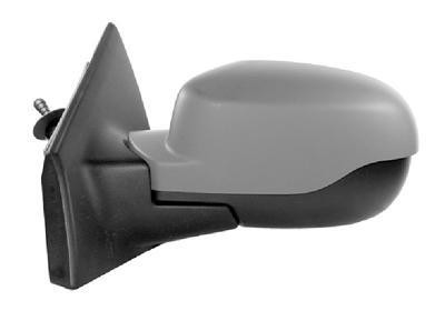 spiegel, bol glas, met temp sensor, in primer, rechts Renault Cl