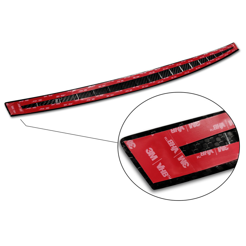 Echt 3D Carbon Achterbumperprotector  Mercedes CLA II (X118) Shooting Brake 2019- 'Ribs'