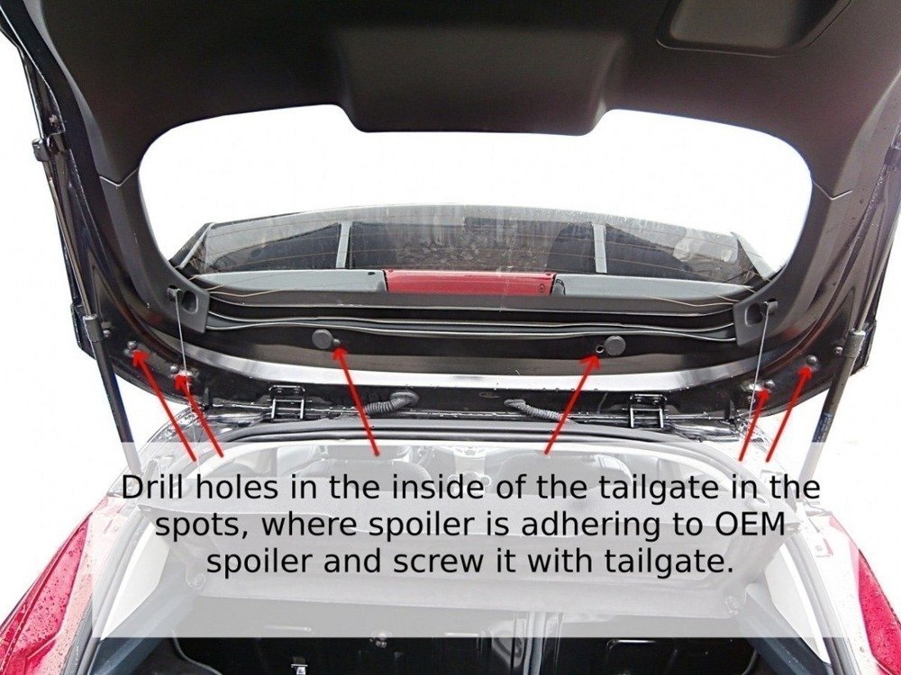 RS look spoiler Ford Fiesta MK7