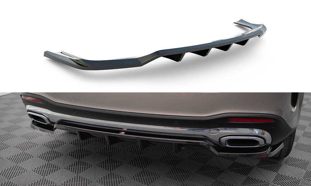 Diffuser Mercedes Benz GLE SUV AMG Line W167 Maxton Glans Zwart