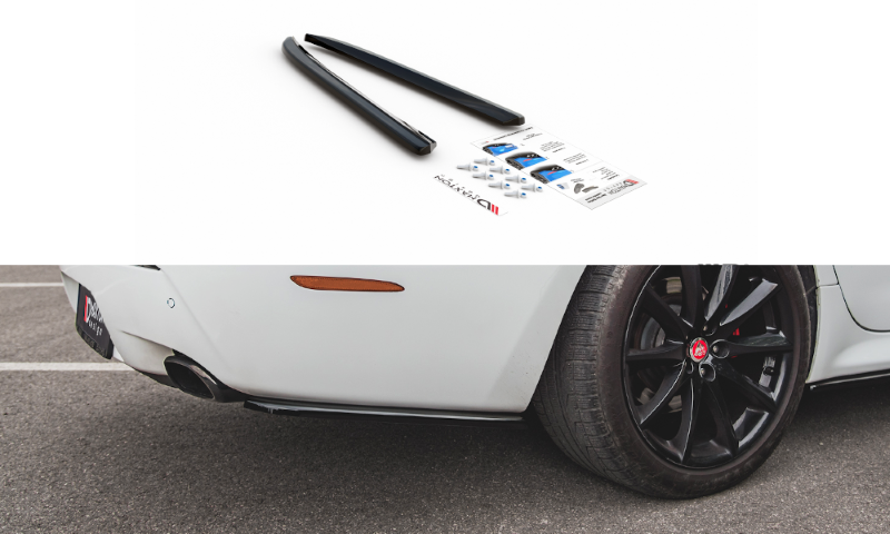 Achterzij Spoilers Jaguar XJ X351 Glanzend Zwart