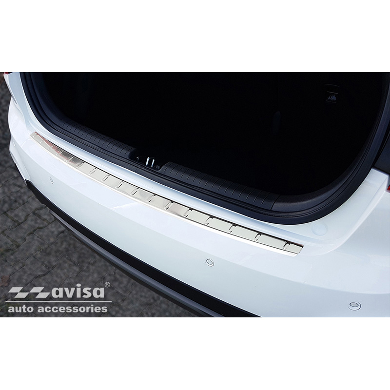 RVS Achterbumperprotector  Hyundai i20 II 5-deurs & Active Crossover FL 2018-2020 - 'Ribs'