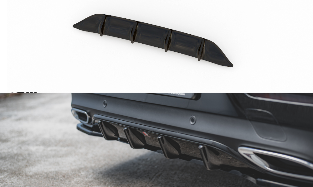 Diffuser Mercedes AMG CLS AMG Pakket C257 Maxton Glans Zwart