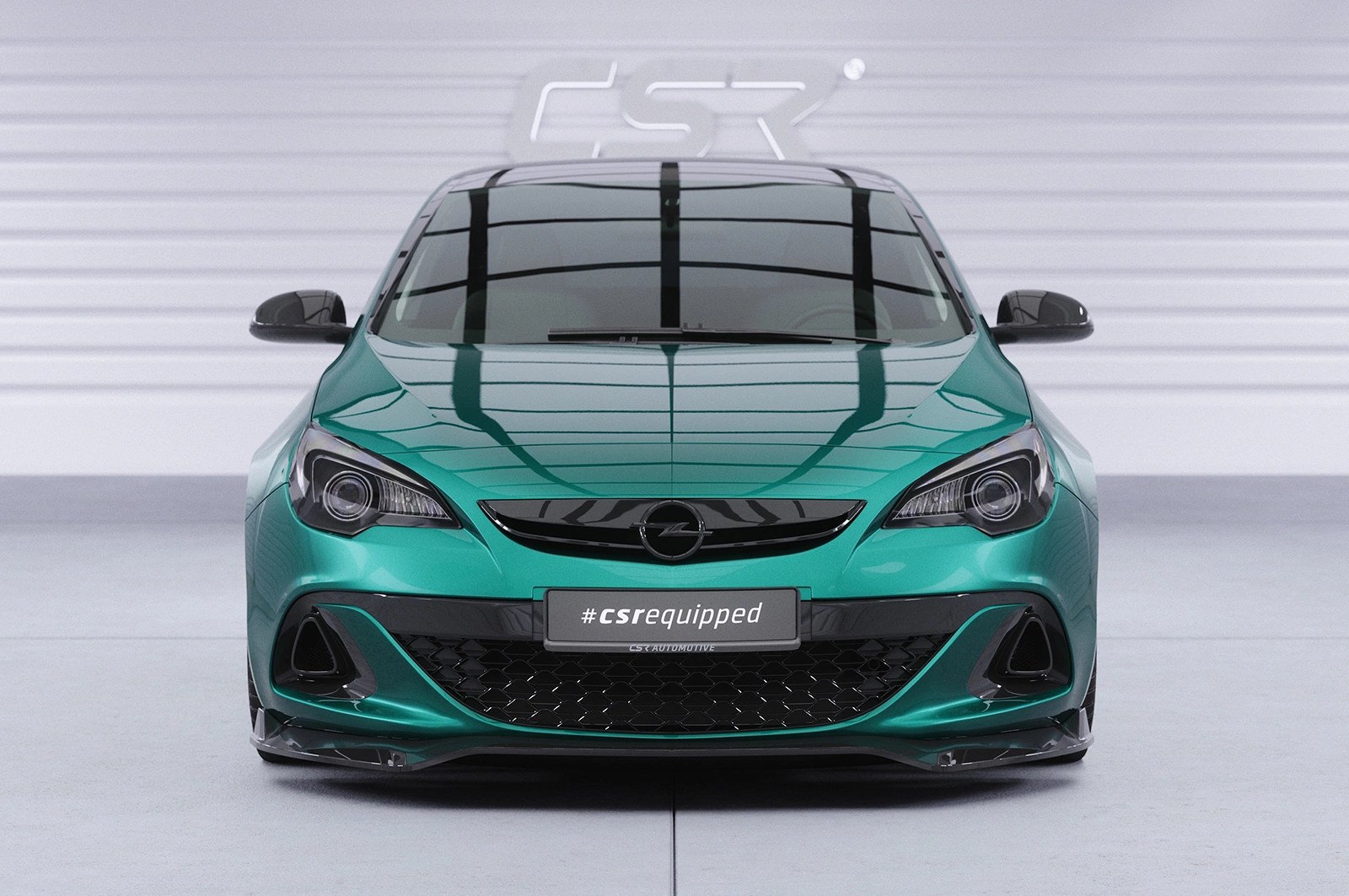 Voorspoiler Opel Astra J OPC glans zwart
