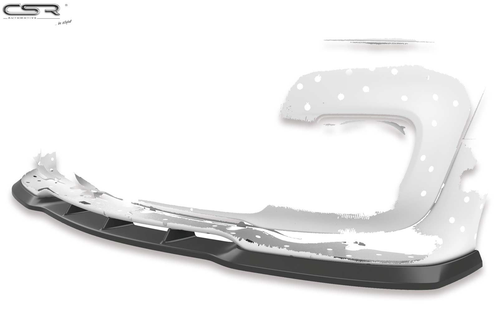 Voorspoiler Mini R56 John Cooper Works CSR glans zwart – 06/2006–11/2013