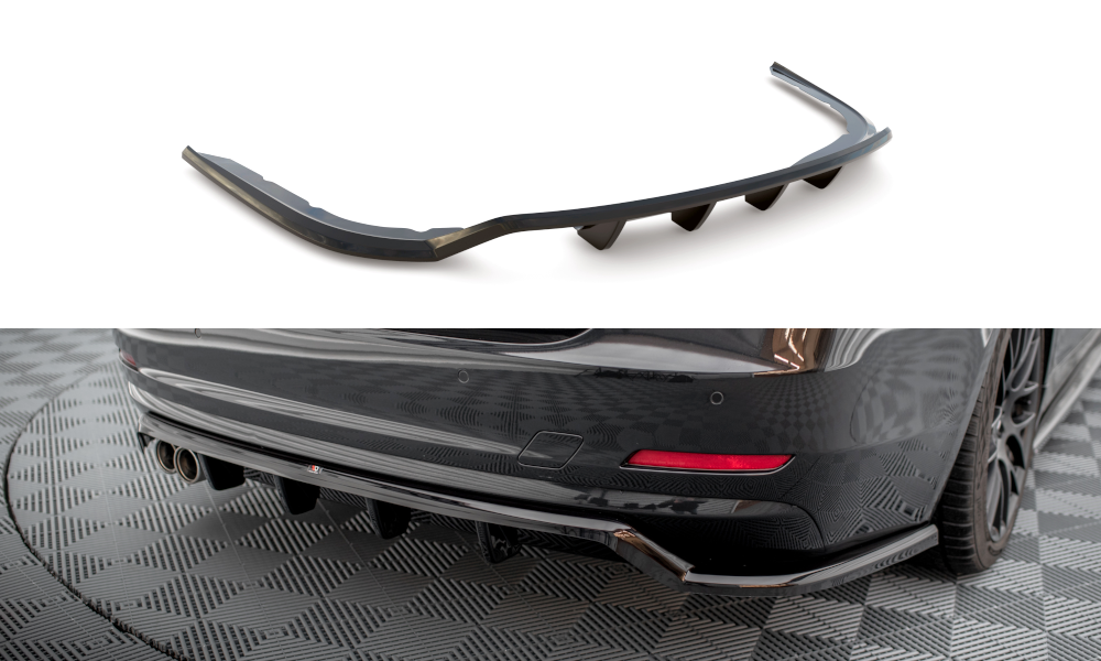 Diffuser BMW 4 Gran Coupe F36 2014 - 2017 Maxton Glans Zwart