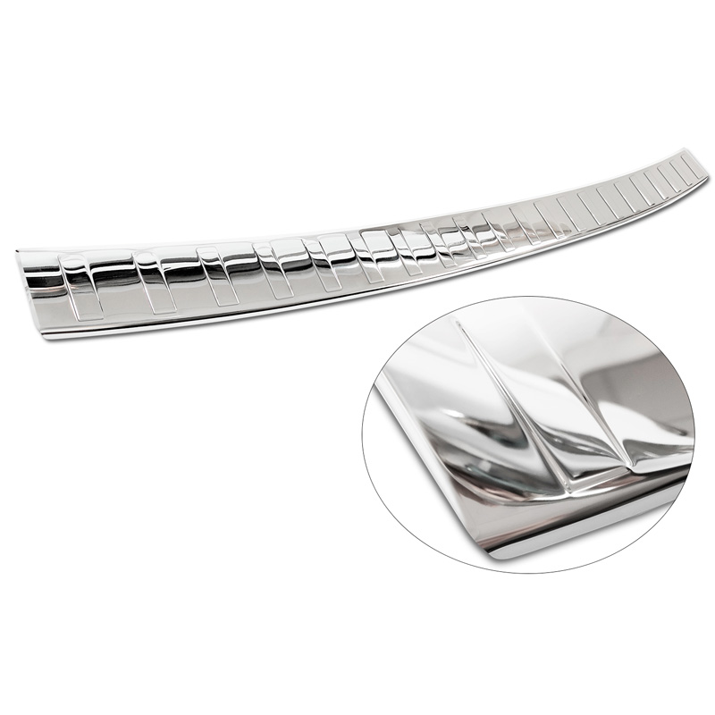 Chroom RVS Achterbumperprotector  Volkswagen Multivan T7 2021- 'Ribs'