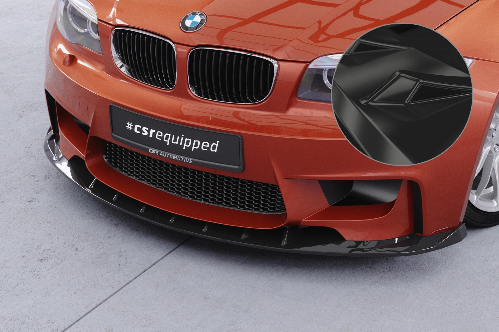 Voorspoiler BMW 1er E82 M Coupe Glans Zwart – CSR Automotive