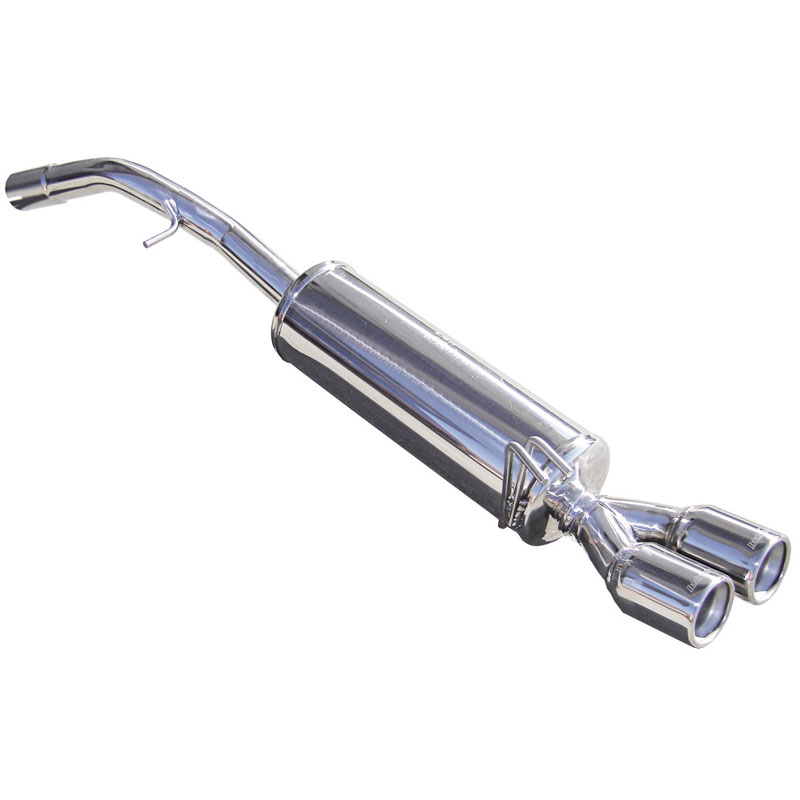 100% RVS Sportuitlaat  Fiat Bravo 1.9 MJET 8v (120pk) 2007- 2x80mm