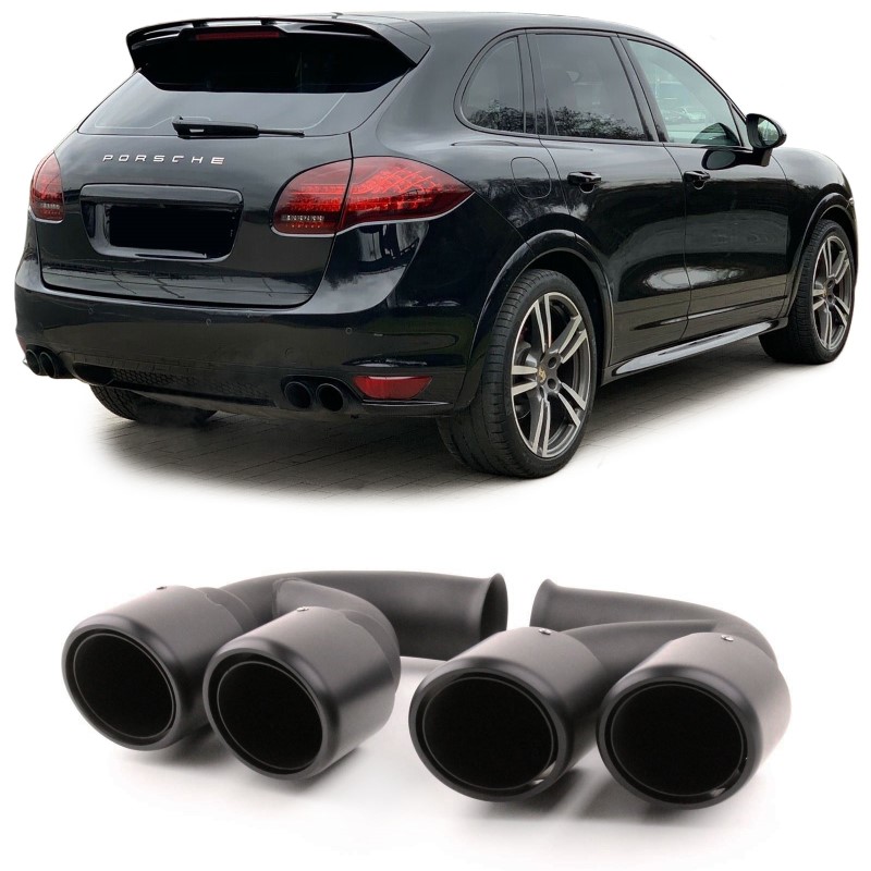 Exhaust tips Porsche Cayenne 958 92A Facelift GTS Look 14-17