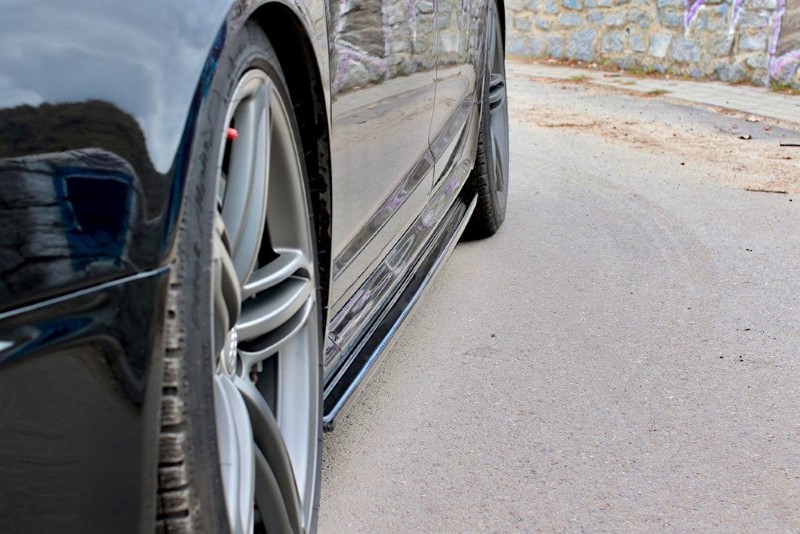 Zijskirts Diffusers Audi RS6 C6 Glanzend Zwart