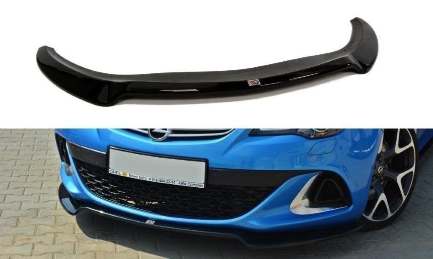 Voorspoiler Opel Astra J OPC/VXR Maxton Design glans zwart V.2