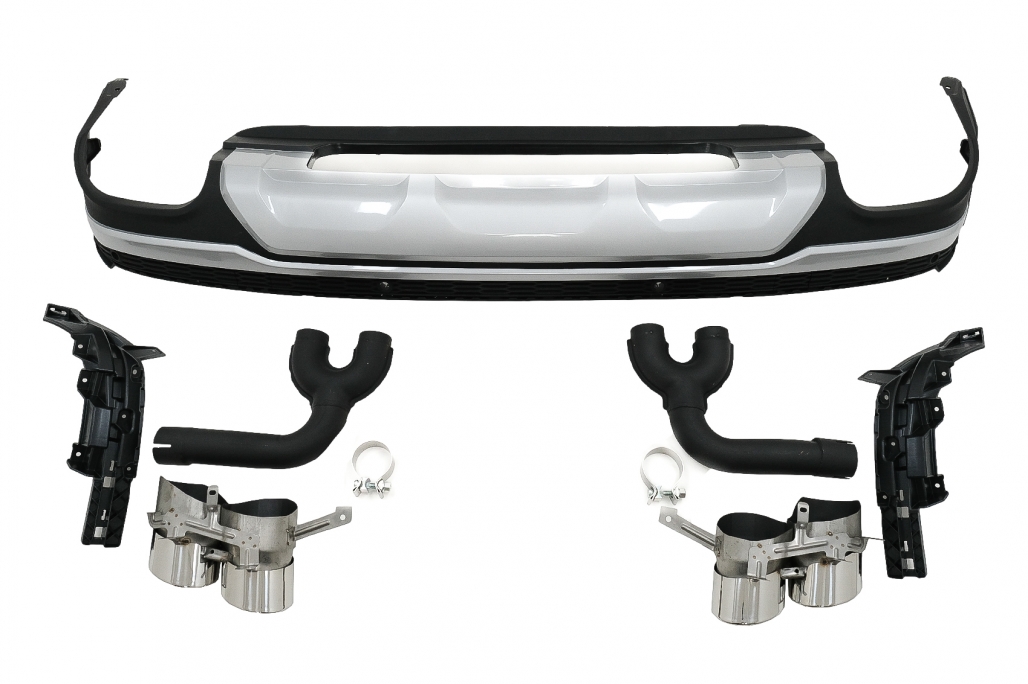 Diffuser Audi Q7 SUV 4M Facelift (2020-up) SQ7 Design Zilver