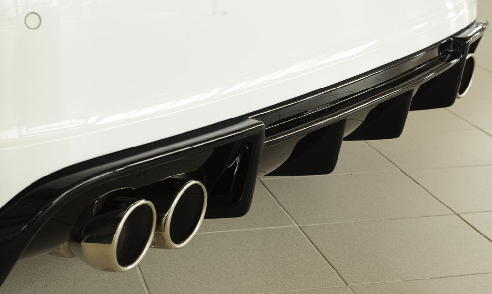 Achteraanzet Glossy black Rieger Audi A3 8V 3deurs/Sportback 12-