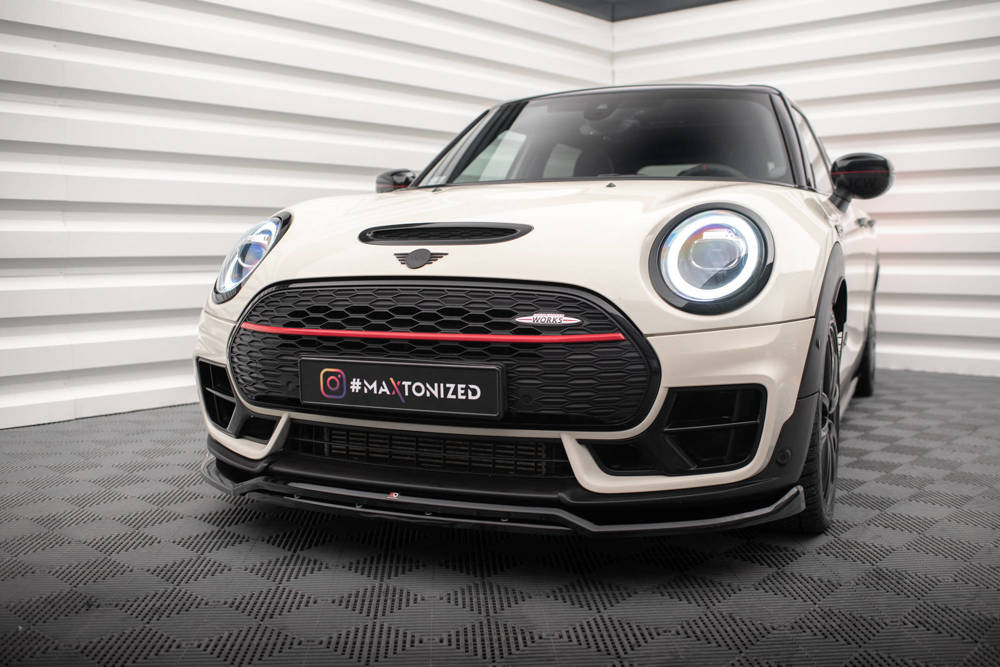 Voorspoiler V.2 Mini Cooper Clubman John Cooper Works F54 Facelift 2019 - Maxton Glans Zwart