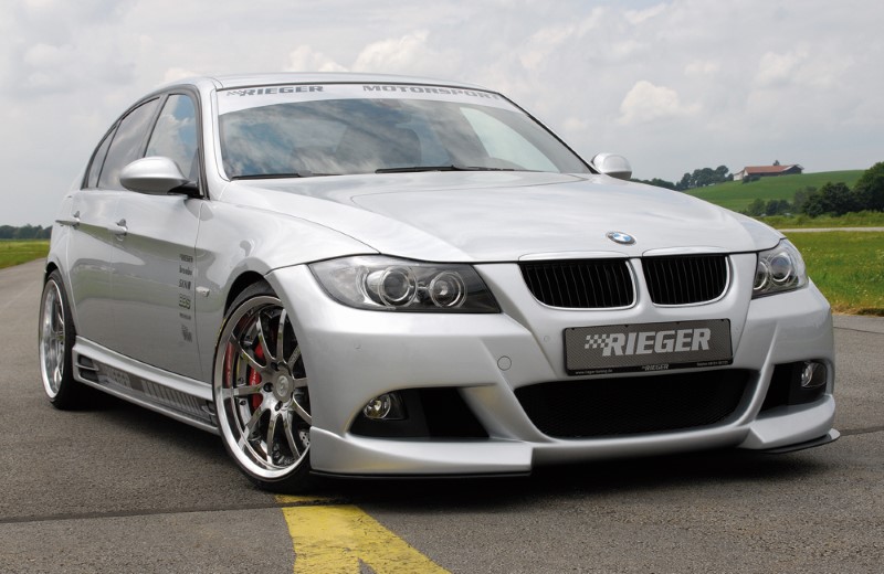 Voorbumper BMW E90 met ABE met uitsparing voor pdc Rieger