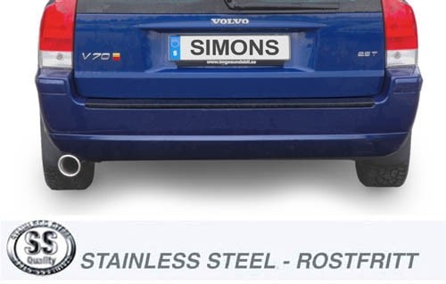 Simons Uitlaatsysteem af kat. Volvo V70 6/2004>