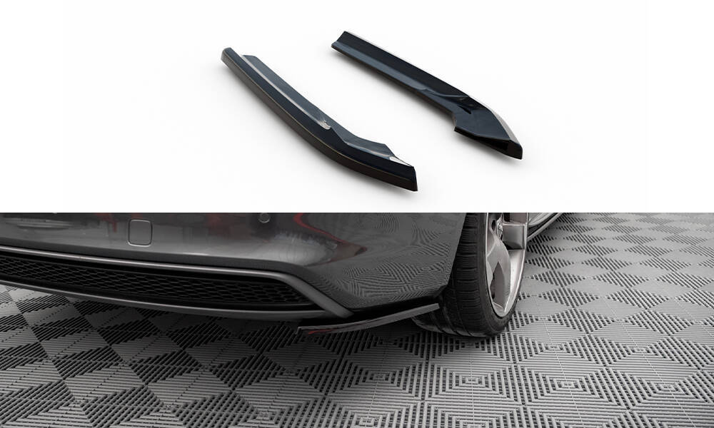 Zijdiffuser V.2 Audi A4 S-Line Avant B8 FL Maxton Glans Zwart