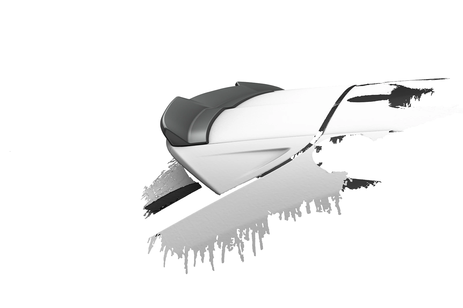 Achterspoiler Audi RSQ3 (8U) glans zwart