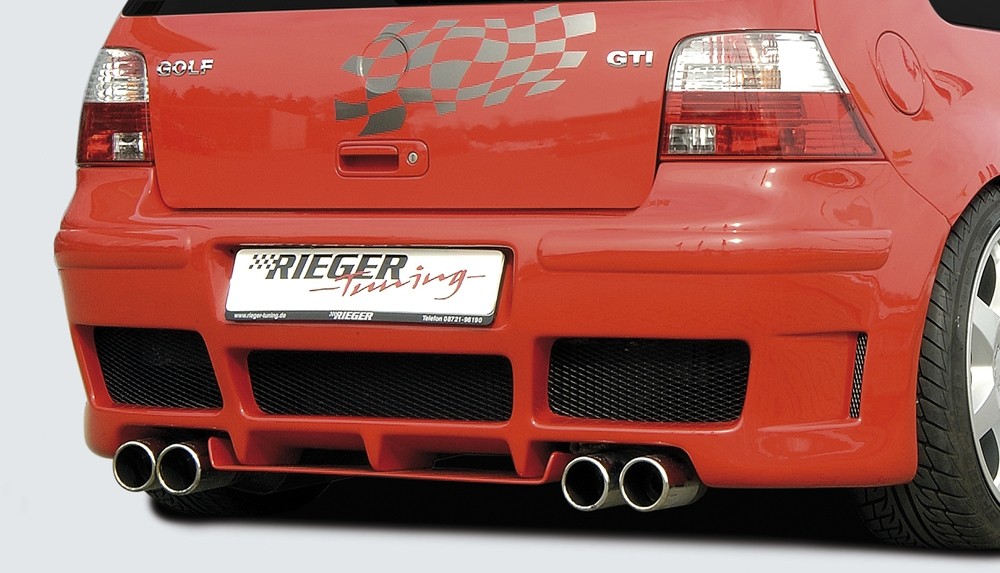 Achterbumper RS-4-Look met geopende air intake VW Golf IV Rieger