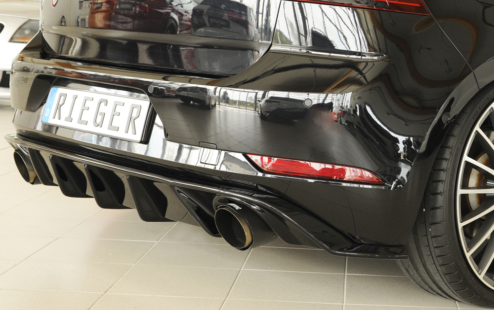 Achteraanzet Rieger Glossy black VW Golf 7 GTI 2017-