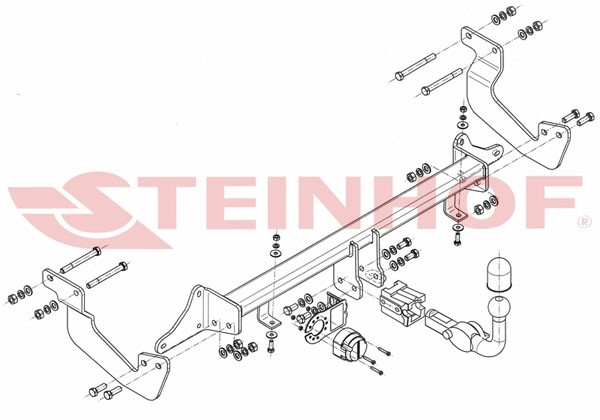 Trekhaak Ford Transit Courier 2014-....