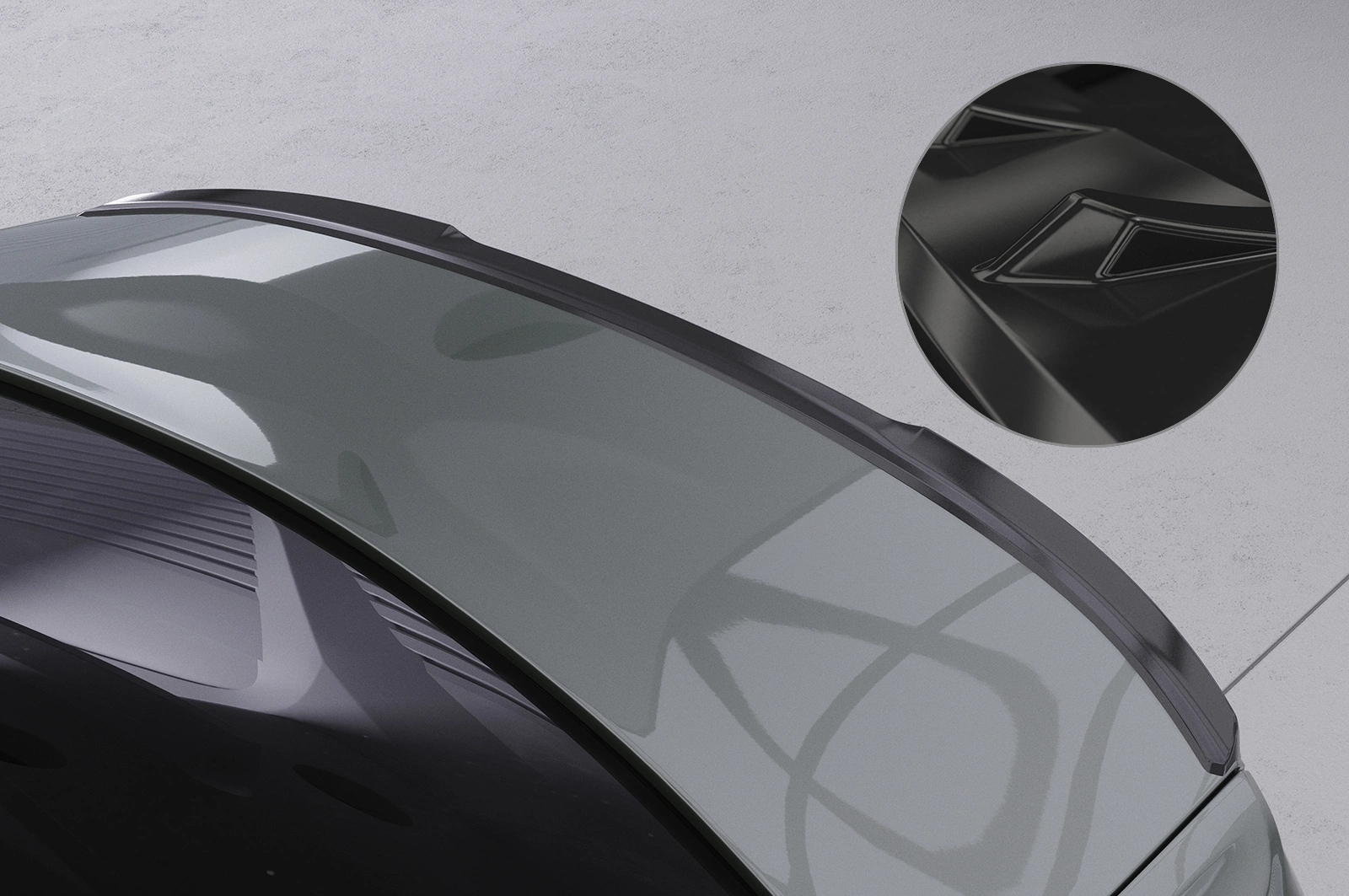 Achterspoiler Audi A6 C8 (Type F2) sedan glans zwart 2018–