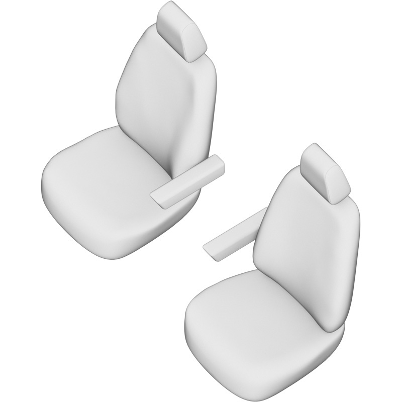 Original Design Stoffen Stoelhoezenset 1+1  Ford Transit Custom 2012-2023