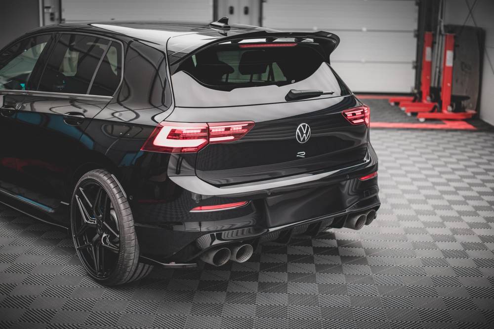 Zijdiffuser V.2 Volkswagen Golf 8 R Maxton Glans Zwart
