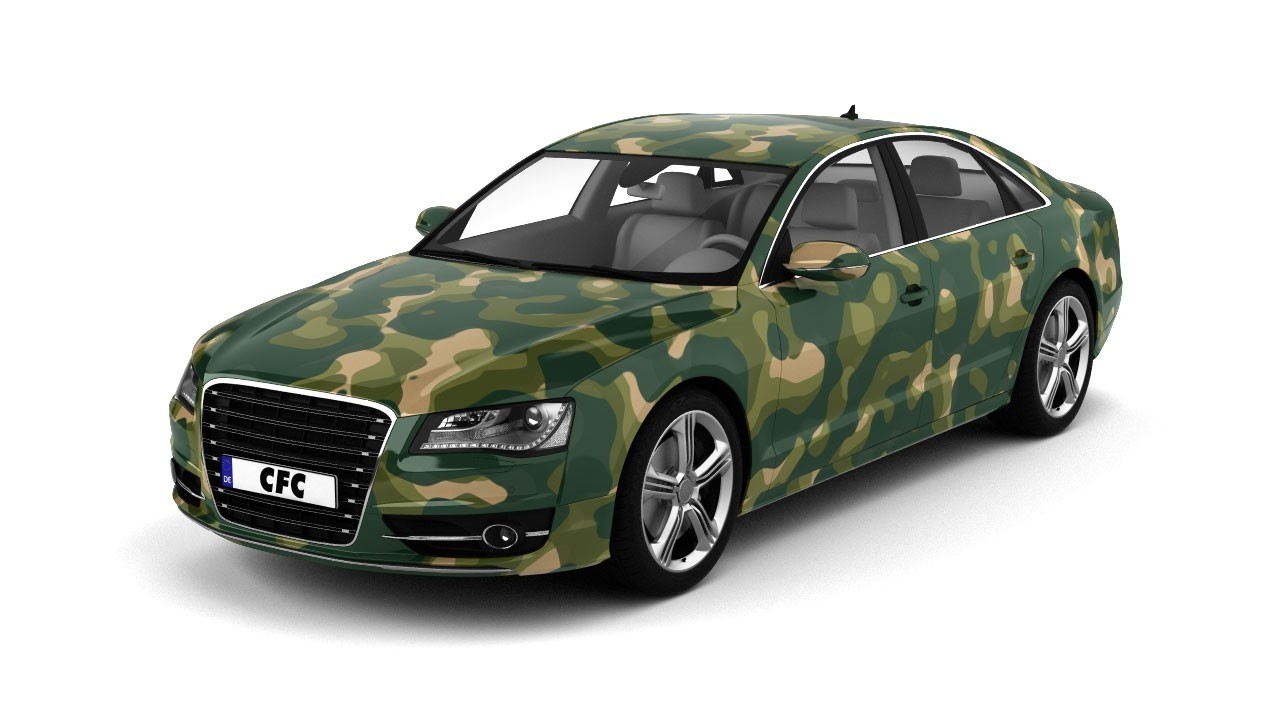 Car Wrap Folie Camouflage Military Glans 150x100cm