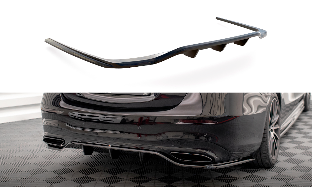 Diffuser Mercedes S Klasse W223 AMG Pakket Maxton Glans Zwart