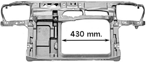 Voorfront BORA/GOLF IV 97-03 430 mm Radiator