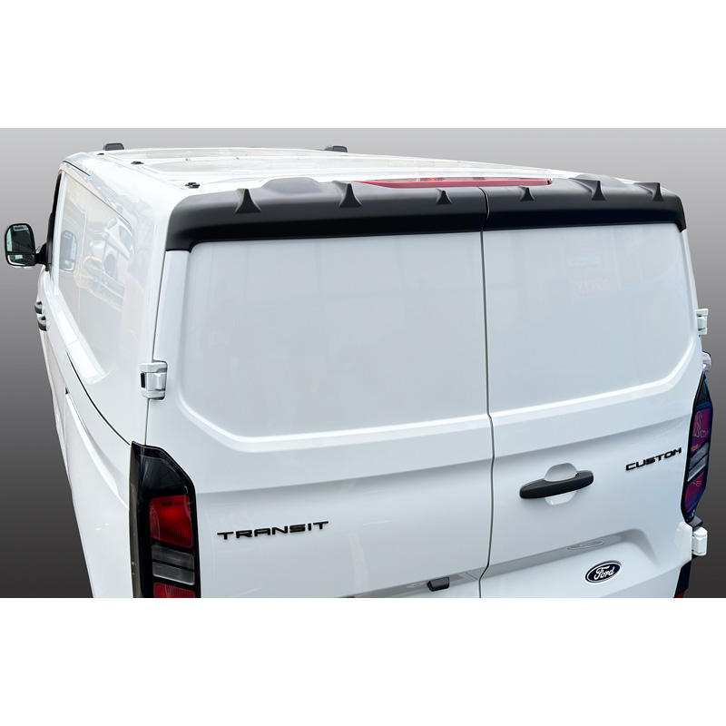 RGM Dakspoiler   Ford Transit Custom / Tourneo Custom 2023- (modellen met achterdeuren) - Zwart (ABS)