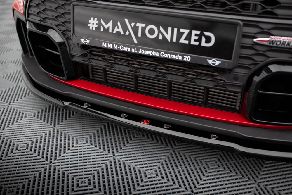 Voorspoiler V.1 Mini Cooper S John Cooper Works F56 2022 - Maxton Glans Zwart