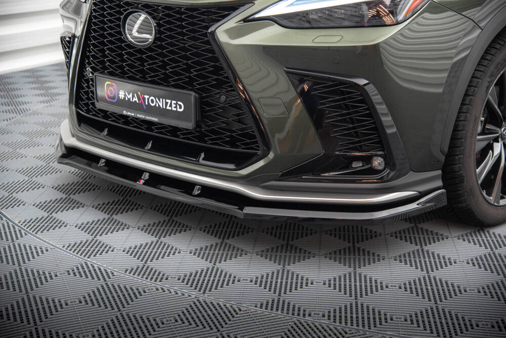 Voorspoiler V.1 Lexus NX F-Sport Maxton Glans Zwart