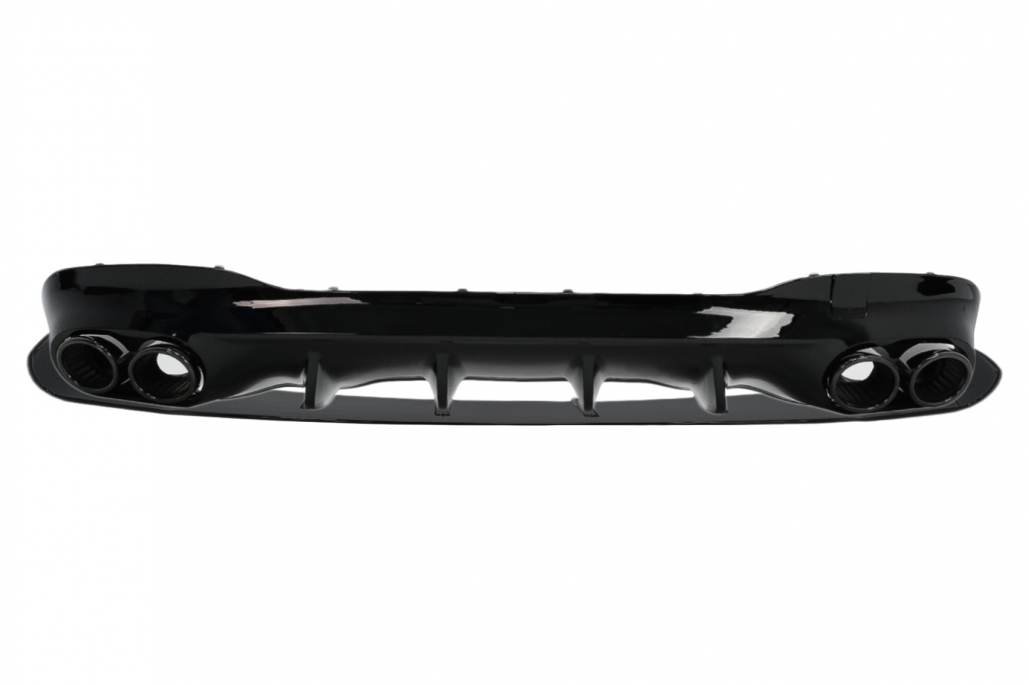 Diffuser Mercedes CLA C118 glans zwart met zwarte Sierstukken
