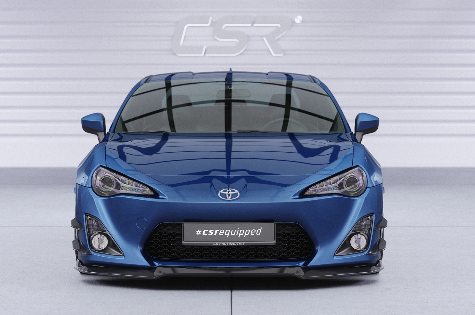 Voorspoiler Toyota GT86 (ZN6) Glans Zwart van CSR Automotive (2012-2016)