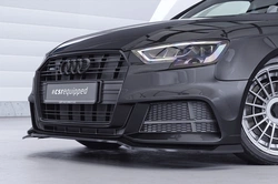 Voorspoiler Audi A3 S-Line / S3 8V – CSR Automotive Bekerspoilerlip Glanzend Zwart