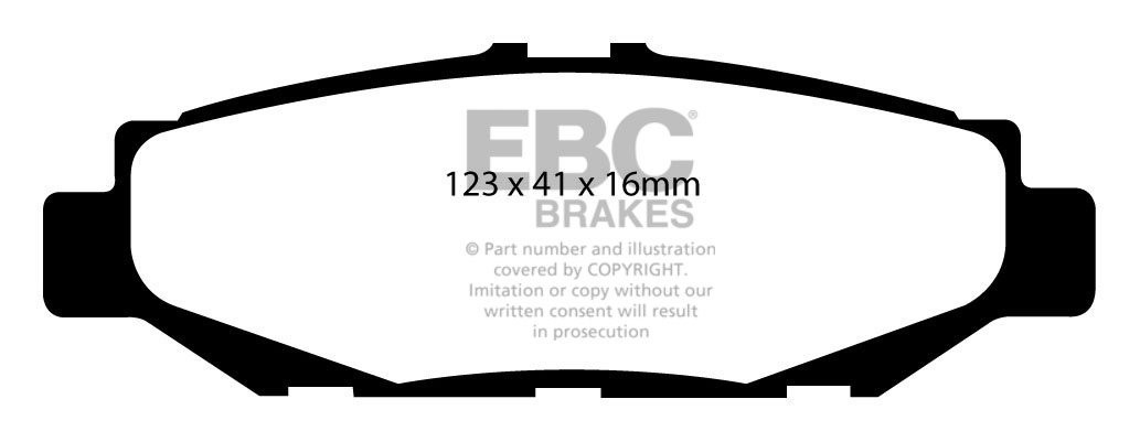 EBC Brakes LEXUS SC400 4.0 94-2000 Remblokken achterzijde