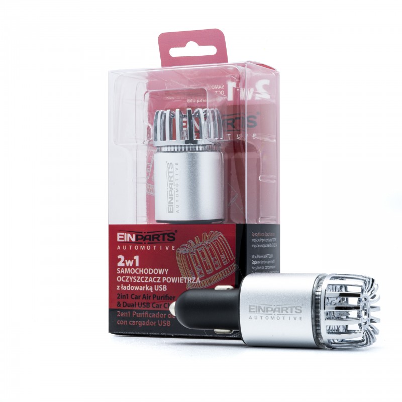EPCAP02 SILVER CAR AIR PURIFIER WITH CHARGER