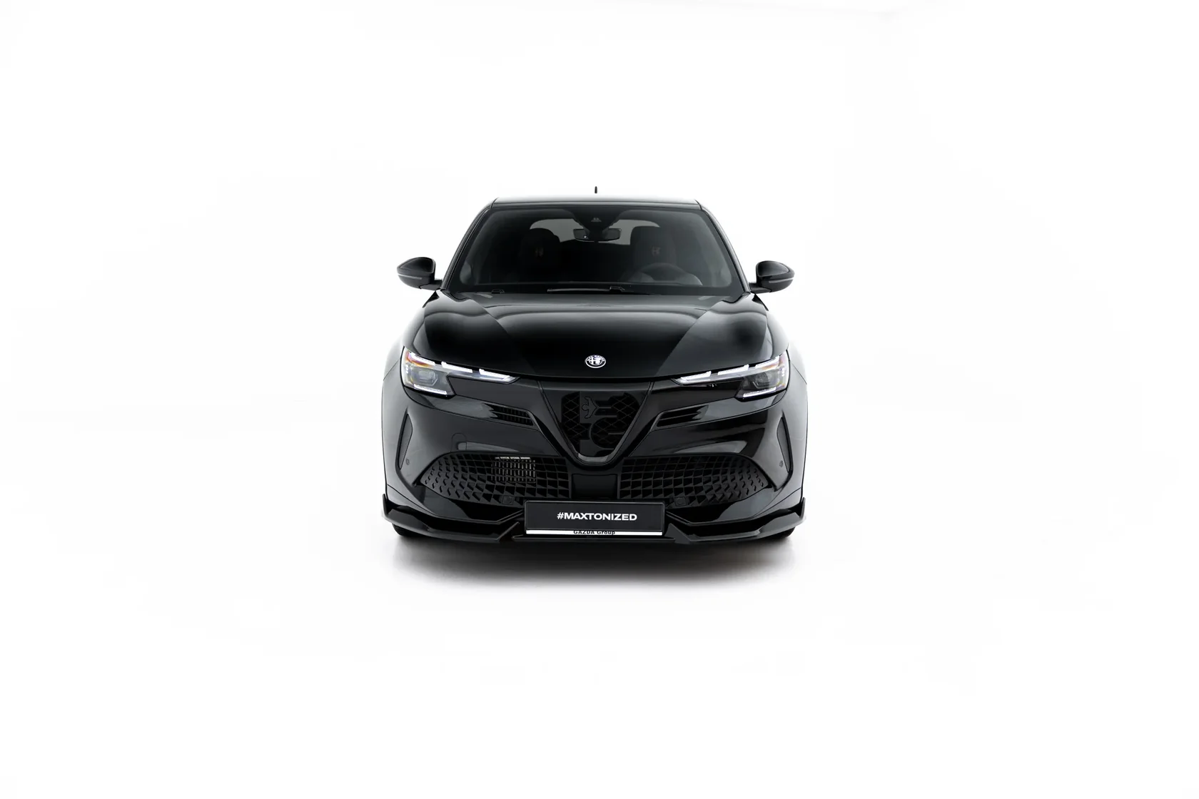 Voorspoiler Alfa Romeo Junior Mk1 Maxton Glans Zwart