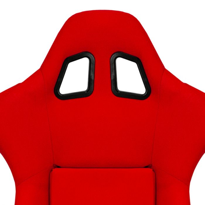 Sportstoel 'RR' - Rood - Vaste polyester rugleuning - incl. sledes