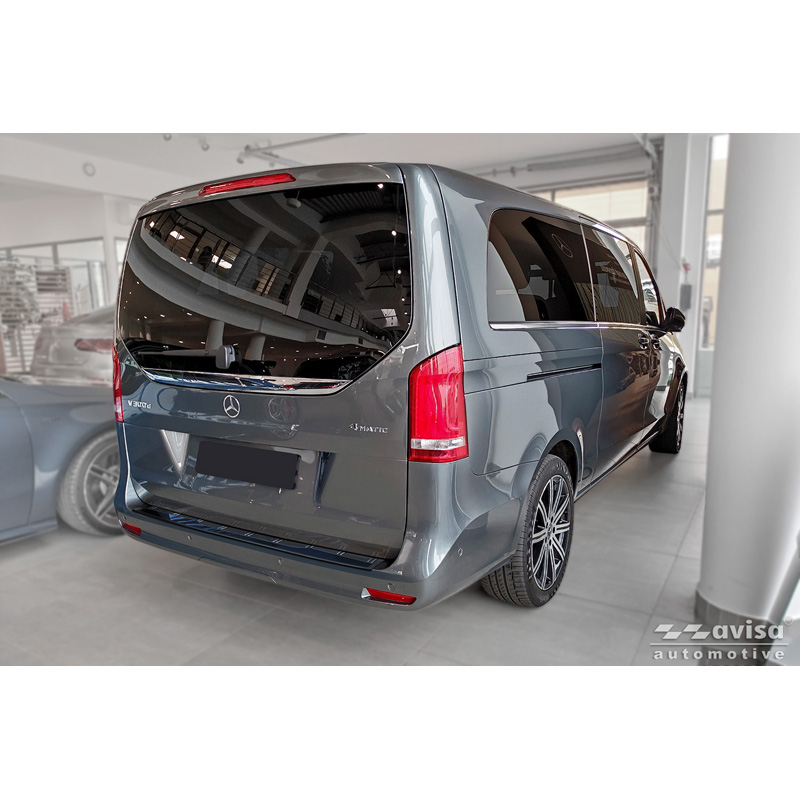 Avisa Zwart RVS Achterbumperprotector  Mercedes Vito III & V-Klasse (W447) 2014- 'Shadow Premium'