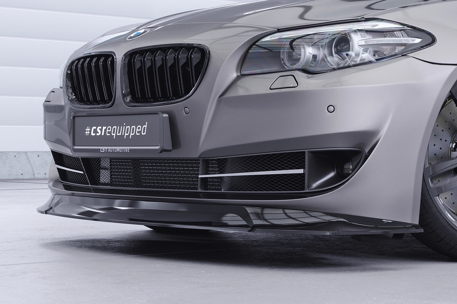 Voorspoiler BMW 5er F10 / F11 glans zwart   01/2010-07/2013