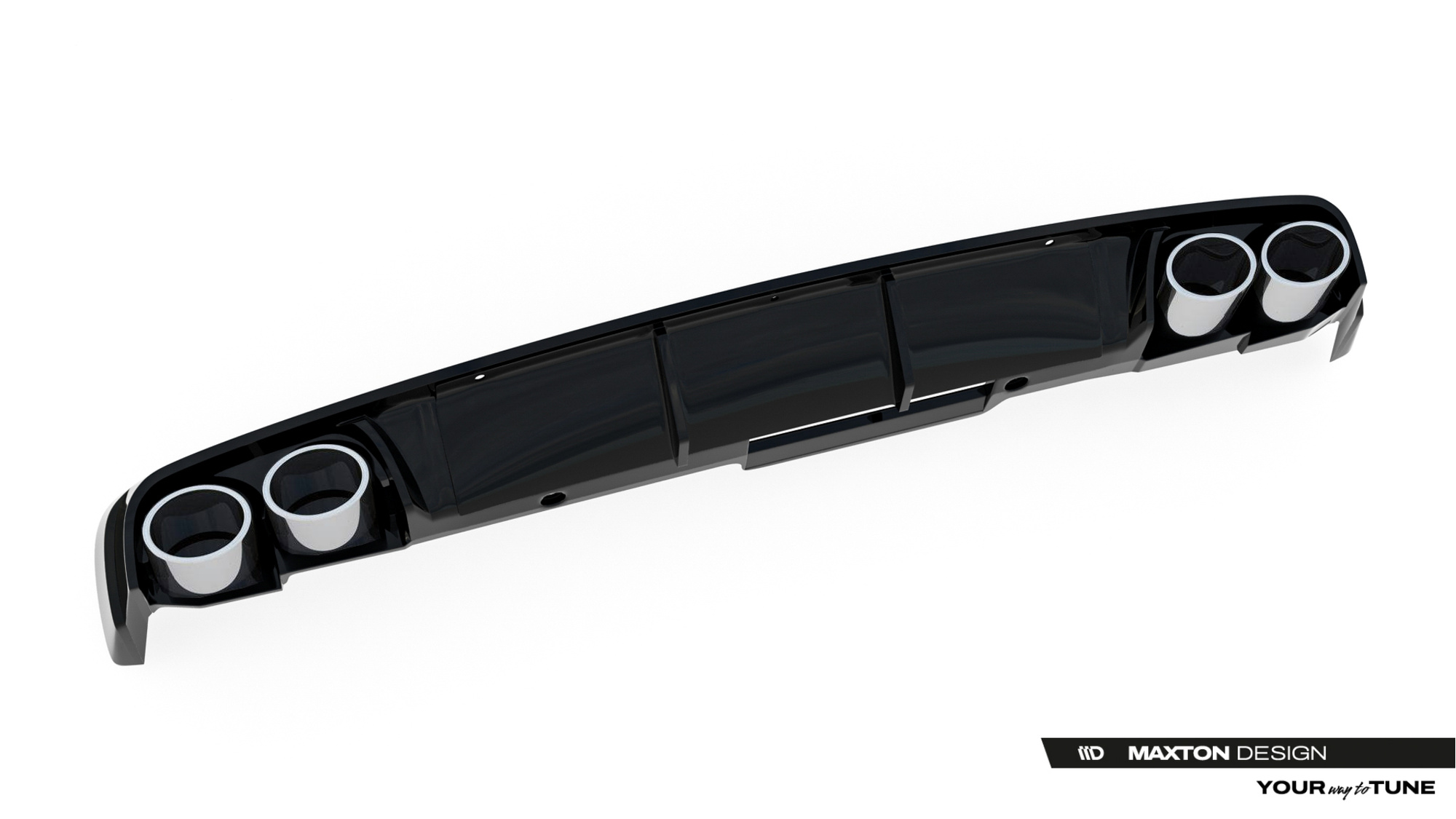 Achterbumper + Imitatie Uitlaateindstukken Audi A6 Sedan / Avant C8 / C8 Facelift