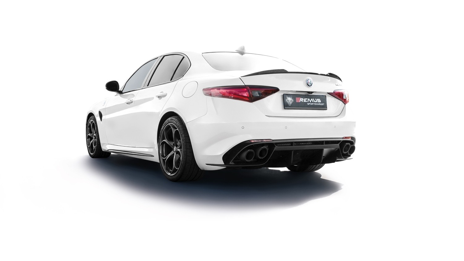 Alfa Romeo Gulia 16- EINDDEMPER REMUS LINKS/RECHTS DUBBELE UITGA