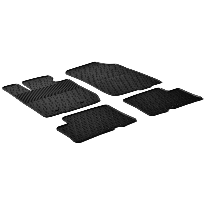 Rubbermatten  Dacia Duster 2010-2015 (G profiel 4-delig + montageclips)